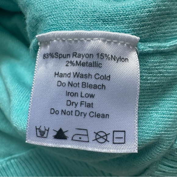 Nils Women's Big Sky Sweater 1/4 Zip Pullover Long Sleeve Blue Silver M - Picture 8 of 12